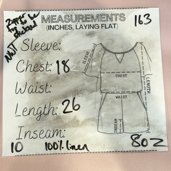 Grace Elements Sz 10 Linen Asymmetrical Black and White Sleeveless‎ Tank - Picture 7 of 7